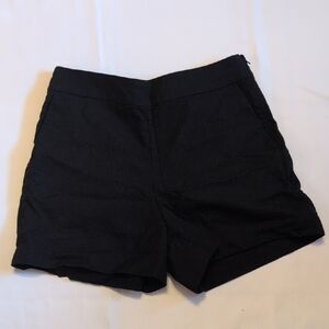 J. Crew Women's High Waist Black Shorts
